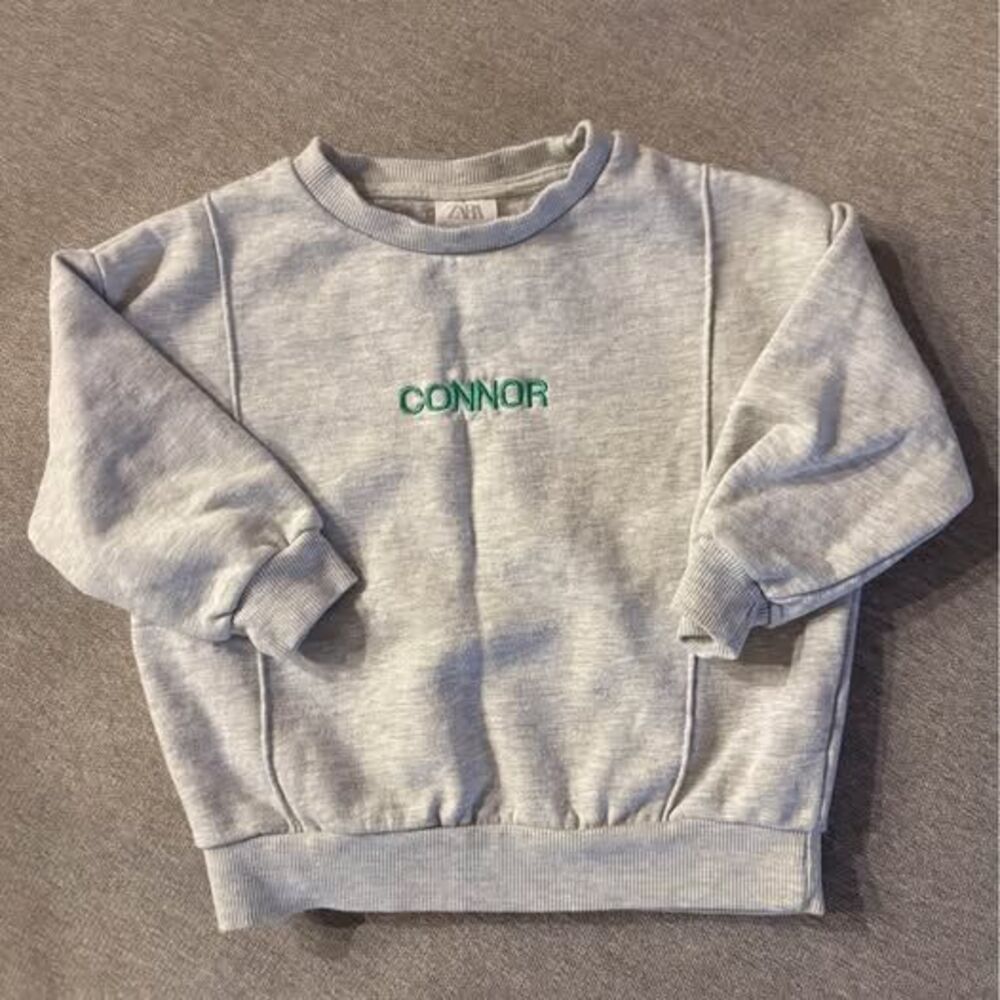 Zara “Connor” Embroidered Sweatshirt Sz 2-3T